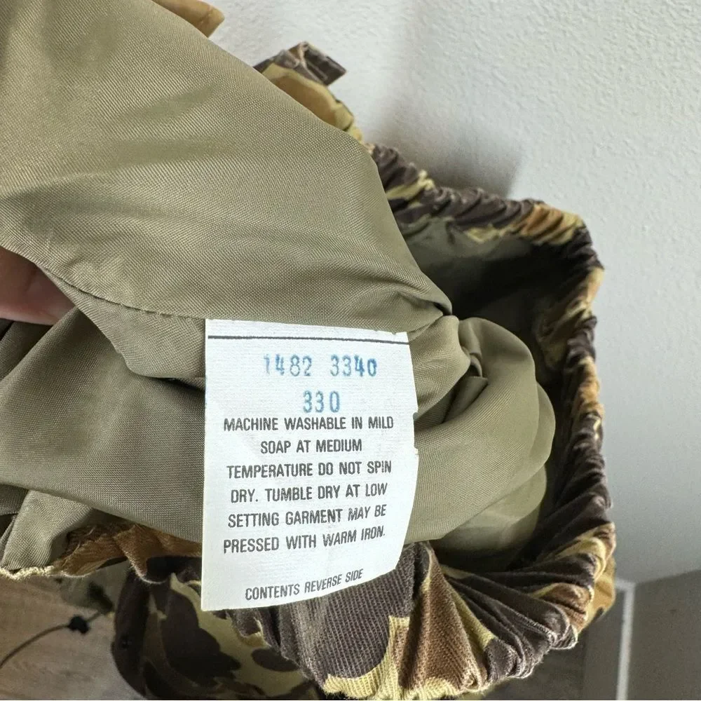 Vintage Columbia Gore-Tex Duck Camouflage Hunting Jacket Outdoors Size Small